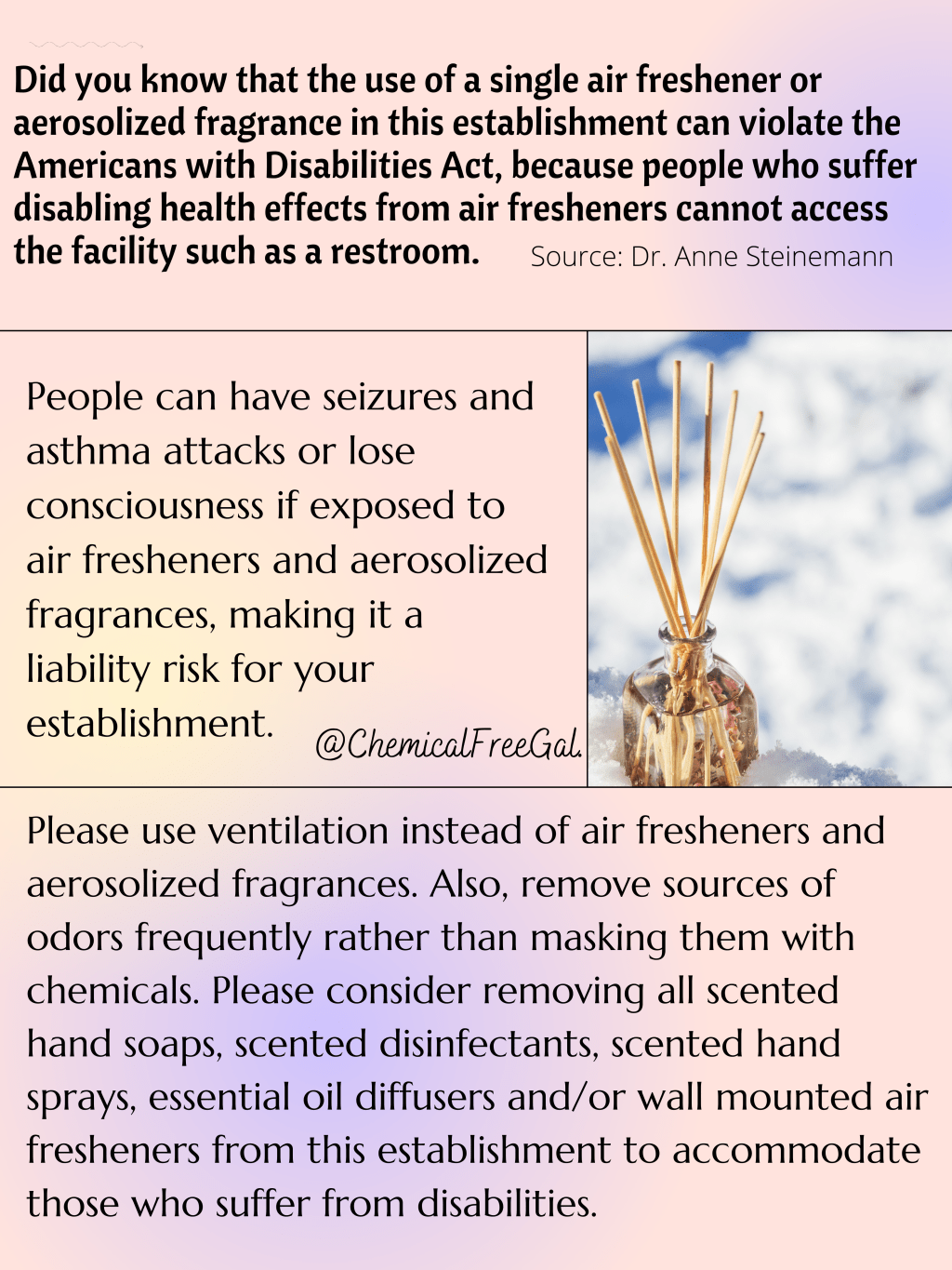 Educating People Makes Our Life Easier – Don’t let people violate the Americans with Disabilities Act