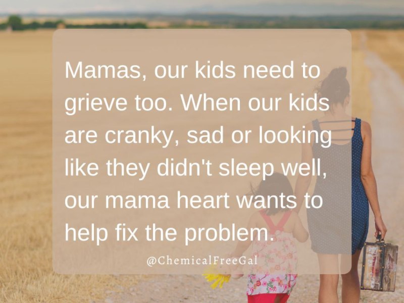 Mamas, our kids need time to grieve&nbsp;too.